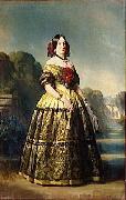Franz Xaver Winterhalter Portrait of Luisa Fernanda of Spain Duchess of Montpensier Sweden oil painting artist
